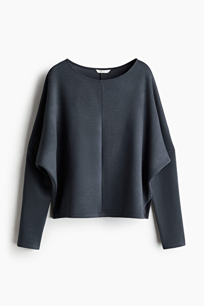 H&M Yarasa Kollu Scuba Sweatshirt