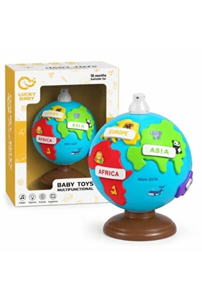 Lucky Luck Lucky Baby interactive educational globe, with continent and anima...