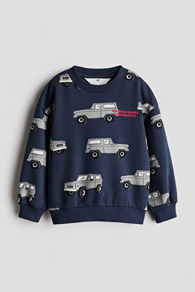 H&M Baskılı Sweatshirt