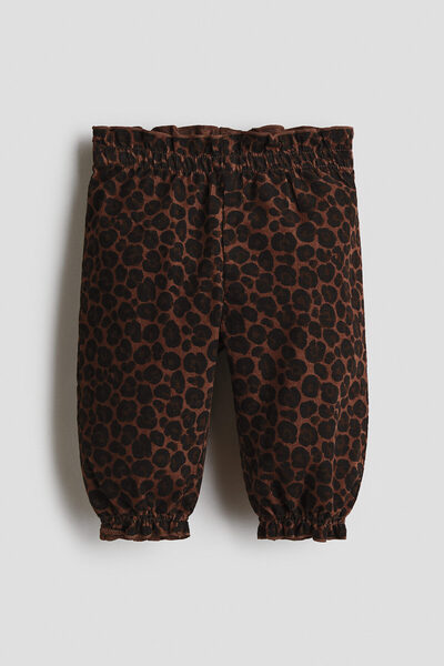 H&M Desenli ve Fitilli Kadife Pantolon