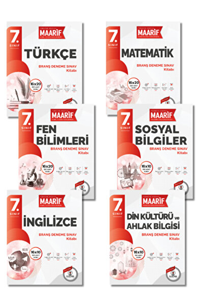 ÖZDEBİR YAYINEVİ 7.Sınıf Tüm Dersler Branş Deneme Seti (Maarif Modeli'ne Göre...