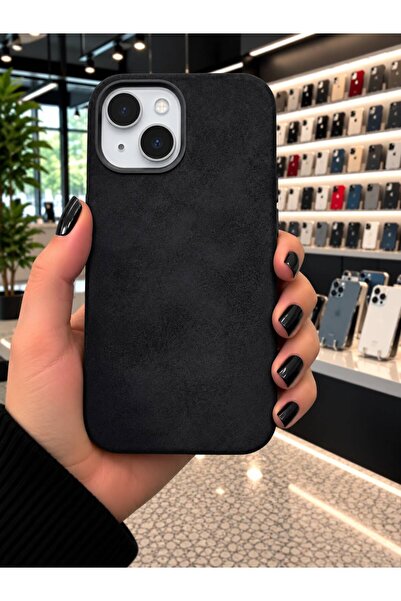 Barbanti iPhone 13/14/15 Uyumlu İçi Dışı Kadife MAGSAFELİ Kılıf Kamera Koruma...