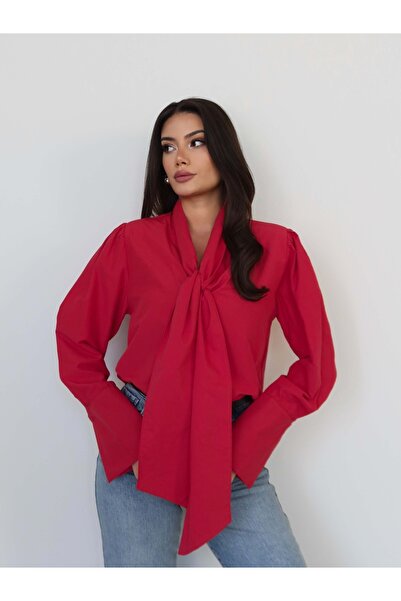 ESRAHELVACI Collar Scarf Shirt