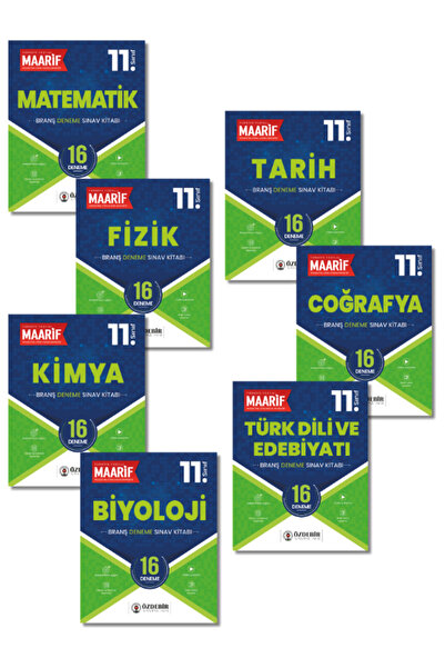 ÖZDEBİR YAYINEVİ 11.Sınıf Tüm Dersler Branş Deneme Seti (Maarif Modeli'ne Gör...