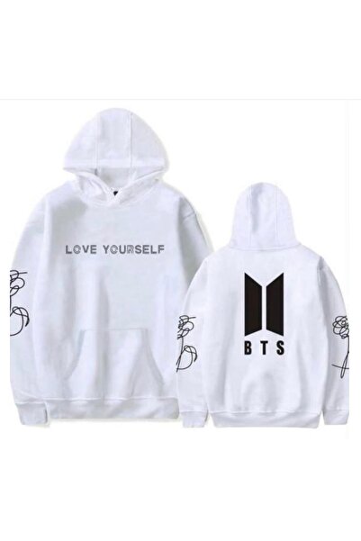 Vordevia Hanorac supradimensionat din bumbac imprimat cu 3 fire, Bts Love You...