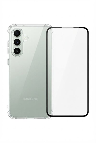 Primo Plus حافظة شفافة مقاومة للصدمات 5D/ s25 Plus + واقي شاشة