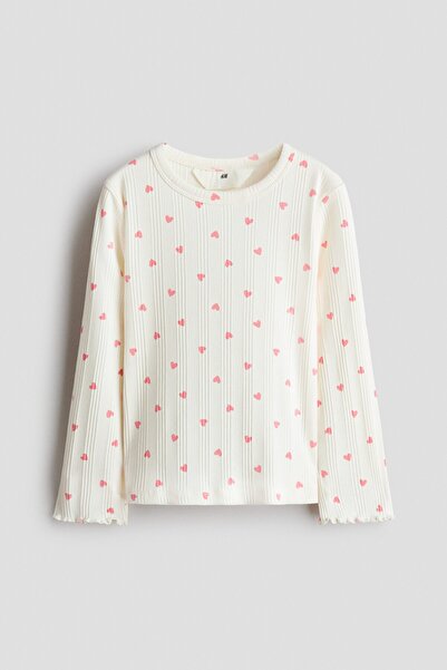 H&M Pamuklu ve Desenli Üst