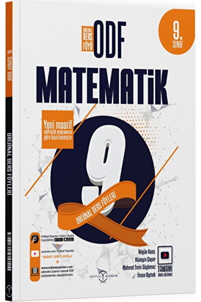 Orijinal Yayınları 9. Sınıf Matematik ODF Orijinal Ders Föyleri