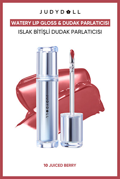 JUDYDOLL Ice Watery Lip Gloss Nem Veren Parlak Dudak Parlatıcısı 10 Juiced Berry