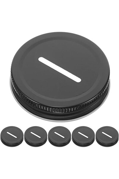 Baluue 12pcs Mason Jar Coin Slot Lids With Sealing Ring Metal Covers For DIY ...