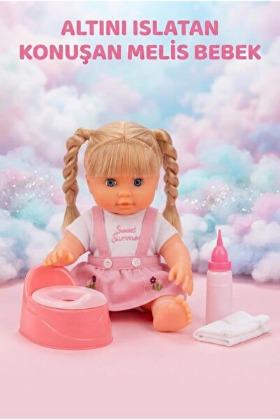 Tıfıl Toys Altını Islatan Konuşan Melis Bebek 30 Cm Aksesuarlı Kafası Kolları...