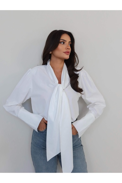 ESRAHELVACI Collar Scarf Shirt