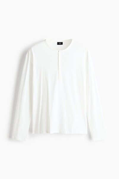 H&M Henley Üst Relaxed Fit