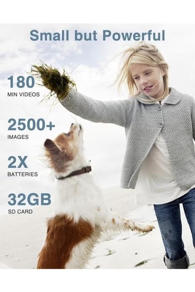 ASIV Digital Camera, 50MP Full HD 1080P Camera with 16x Zoom Anti-Shake, Compact Camera for Teens Girls Boys, Kids Camera with 32GB SD Card