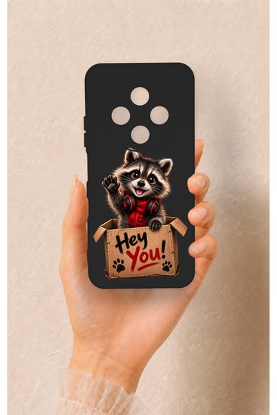 Vip Case Cute Raccoon Pattern Silicone Case Compatible with Tecno Spark 30C
