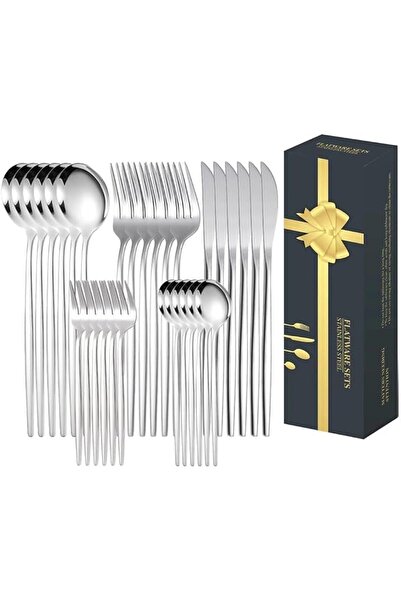 GENERAL 30 Pcs Silverware Set Service for 6,Premium Stainless Steel Flatware ...