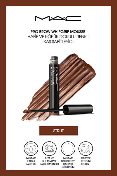 M.A.C Pro Brow Whipgrip Mousse Hafif ve Köpük Dokulu Renkli Kaş Sabitleyici -...