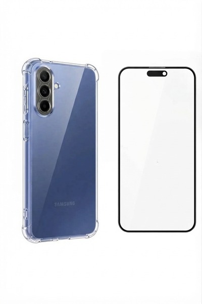 Primo Plus غطاء شفاف مقاوم للصدمات 5D لهاتف سامسونج A57 مع واقي شاشة