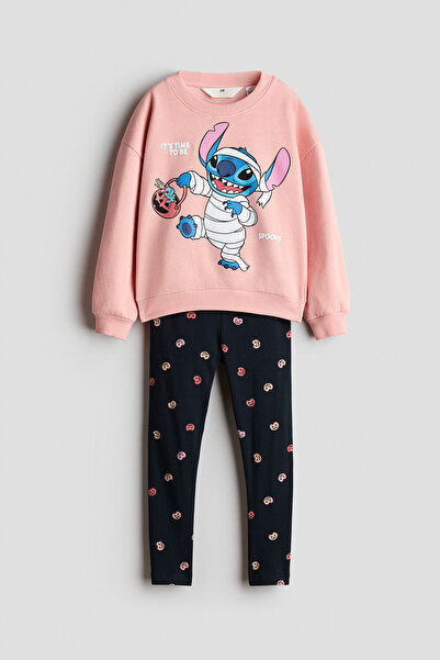 H&M Sweatshirt ve Tayt İçeren 2 Parçalı Set