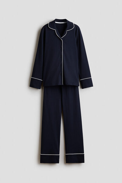 H&M Pamuklu Jarse Pijama Takımı