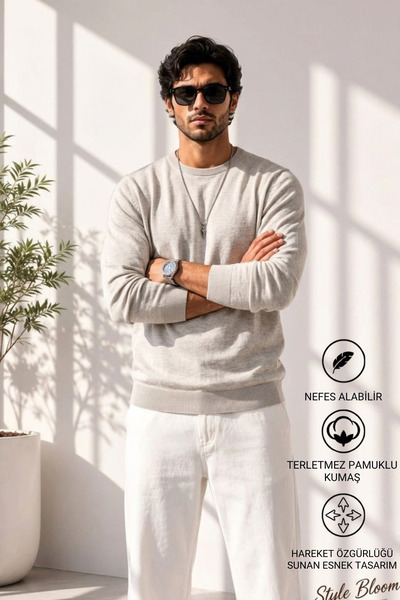 DAMGA JEANS سترة شتوية سميكة من التريكو الفاخر للرجال