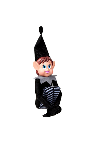 PMS Long Legged Vinyl Head Adult Elf In Black