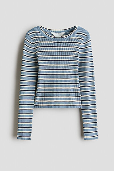 H&M Lastik Örgülü Kazak