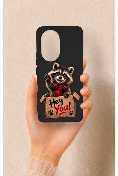 Vip Case Honor 200 5g Compatible Cute Raccoon Pattern Silicone Case