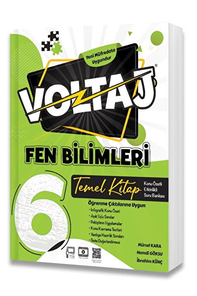 Berkay Yayıncılık 6.SINIF VOLTAJ TK FEN BİLİMLERİ Temel Kitap