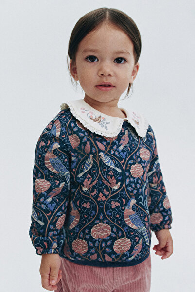 H&M Desenli Sweatshirt