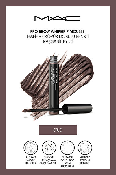 M.A.C Pro Brow Whipgrip Mousse Hafif ve Köpük Dokulu Renkli Kaş Sabitleyici -...