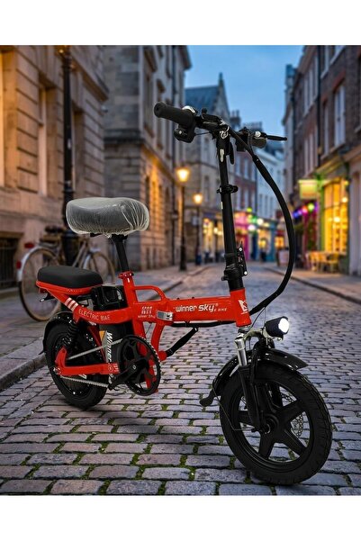 Generic Winner Sky Electric Scooter 500W Electric Scooter K11 48V 13Ah Dual Seat Folding Bicycle Red