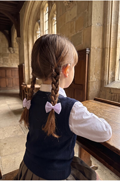 Katia&Bony Girl's Tulle Bowknot 2-Piece Rubber Buckle Lilac