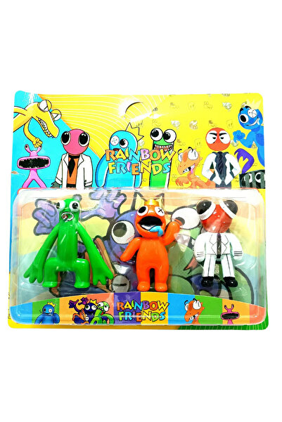 EMOLEX Rainbow Aksiyon Figür Oyuncakları Friends 3'Lü Set