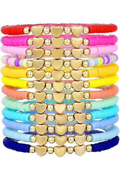 GENERAL Hanya Bracelet for Girls, Made of Clay and Rubber, Colorful Color, Fr...