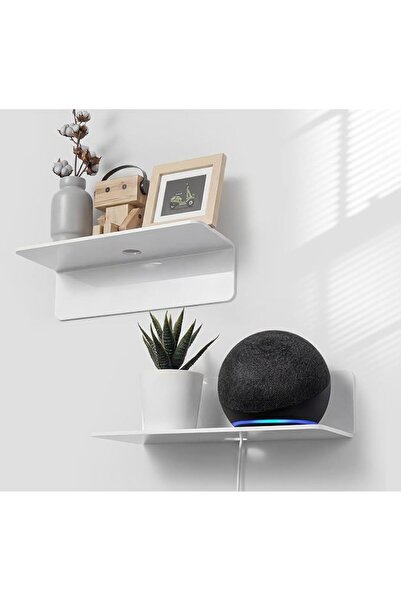 NIUBI Acrylic Floating Shelves, 2pcs 9 Inch, Wall Mounted Shelf, Hanging Shel...