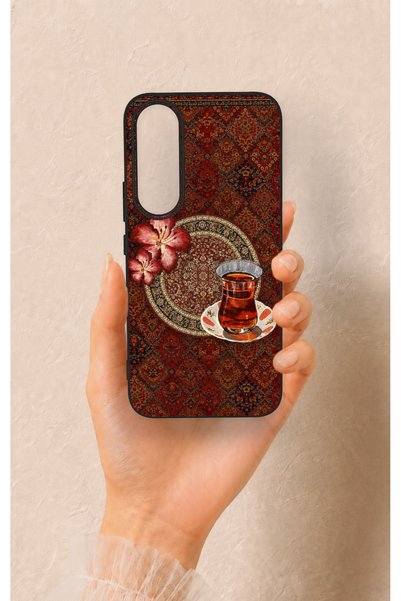 Vip Case Vivo V70 Fe 5g Compatible Carpet and Tea Pattern Silicone Case