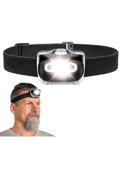 Aputue Head Lamp, Black Rechargeable LED Headlamp with 7 Lighting Modes, Supe...