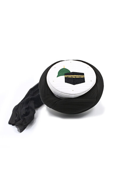 SARIKHANE YÜKSEK TEKNOLOJİ MAKİNE SARIMI Hajj Umrah Sarige - Black Fabric - W...