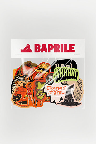 Baprile Halloween Cadılar Bayramı Korku Temalı 21 Adet Sticker Paketi Laptop ...