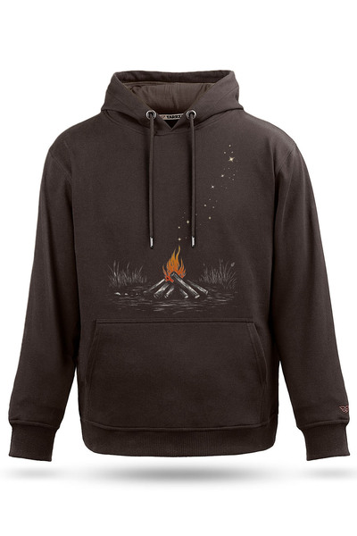 Tarrzzcom سويت شيرت بتصميم للجنسين، سويت شيرت بقلنسوة بتصميم Campfire