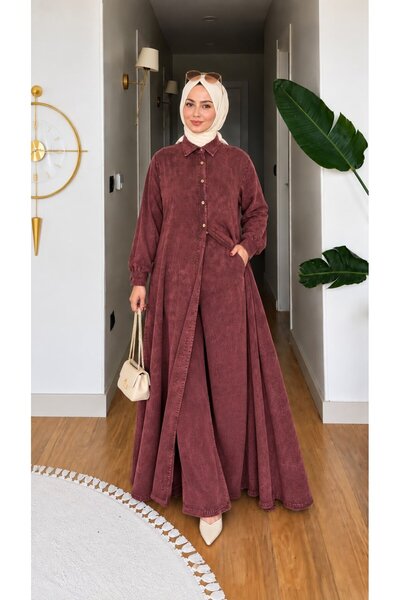 pembiş tesettür şampiyon Pantolonlu elbise Takım