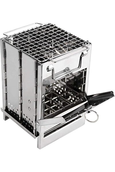 REDCAMP Camping Wood Burning Stove, Stainless Steel Compact Portable Foldable...