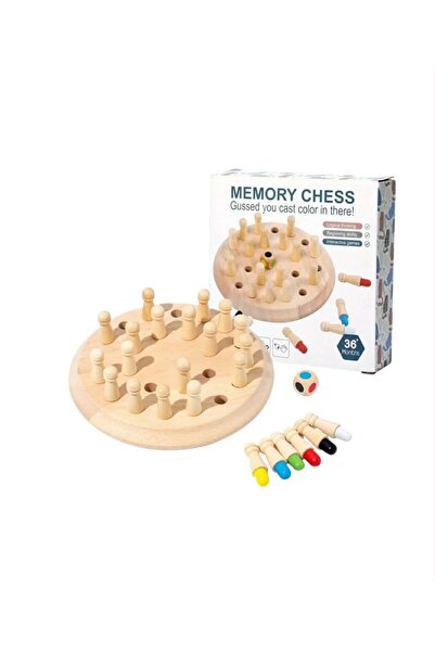 OEM Joc educativ din lemn de tip Memory Chess (șah de memorie și asociere a c...