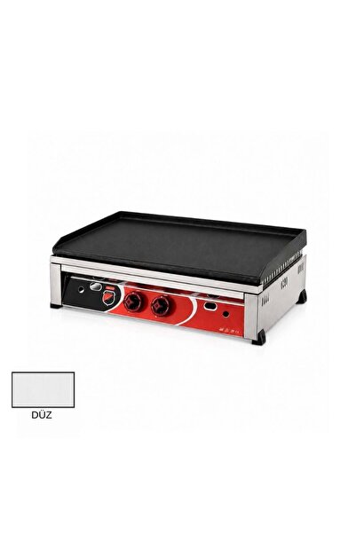 IŞIK Silverinox Tüplü Set Üstü Döküm Düz Pleyt Izgara 70 Cm