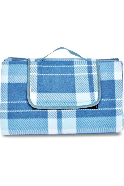 Amazon basics Picnic travel Blanket With Waterproof Backing, 200 x 200 cm, Blue