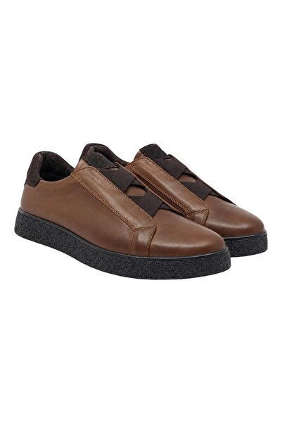 CATELLİ 100% Genuine Leather Orthopedic Men's Winter Non-Slip Sole Comfortabl...