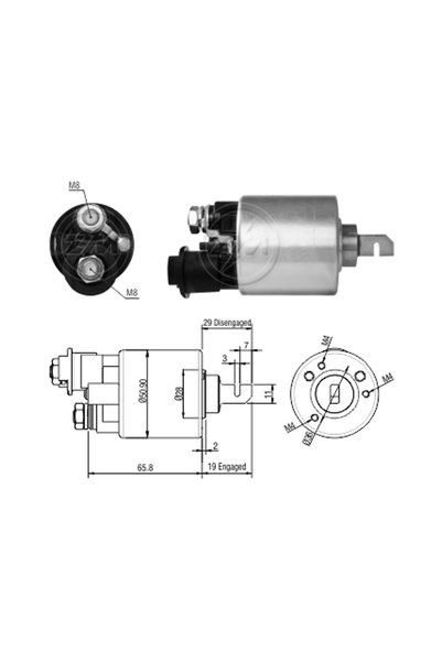 ZM 1608 Starter Solenoid 12V Honda Hr-V - Stream