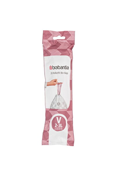 Brabantia PerfectFit Σακούλα Σκουπιδιών Τύπου V, 3 λίτρα, 20 τεμάχια