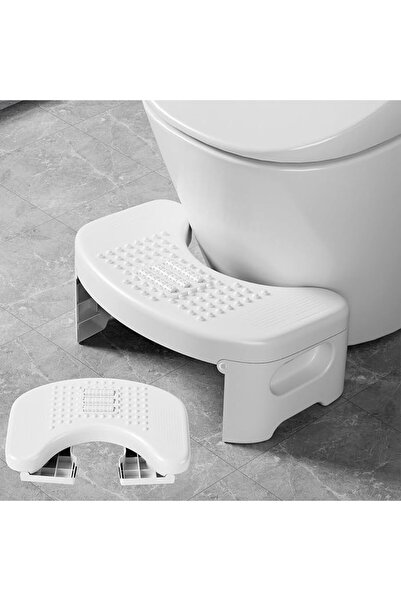 AZONEE Toilet Stool for Adults Poop Stool for Bathroom, 7" Portable Plastic P...